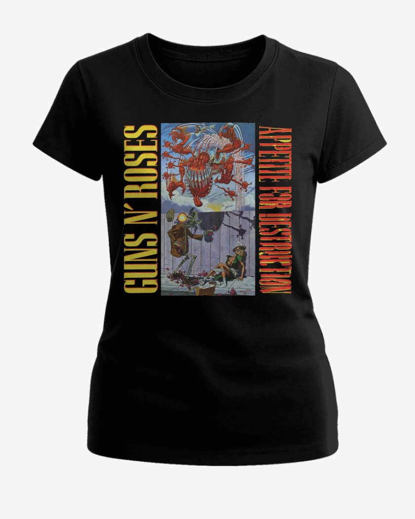 Polera de Mujer Appetite for Destruction Guns n Roses 