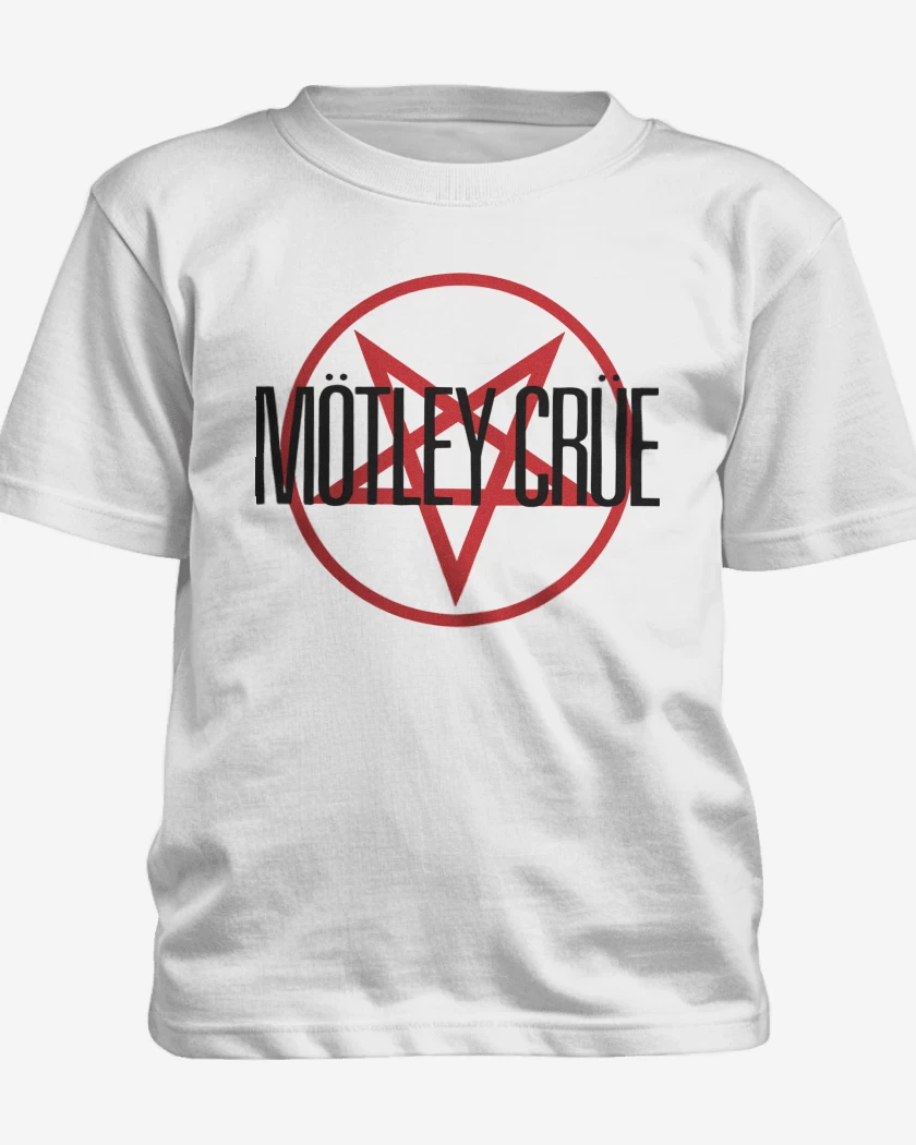 Polera de niño Blanco de Motley Crue Logo