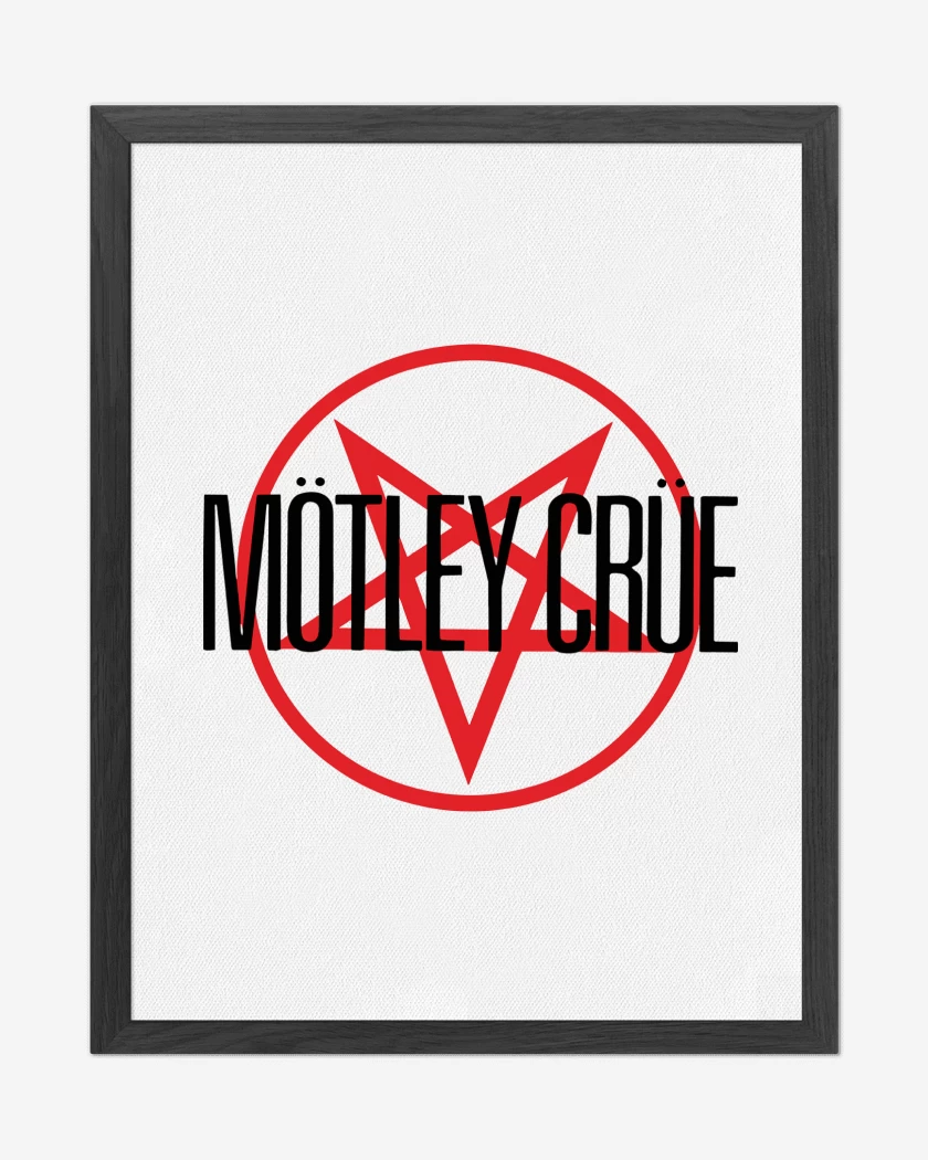 Cuadro decorativo Blanco de Motley Crue Logo