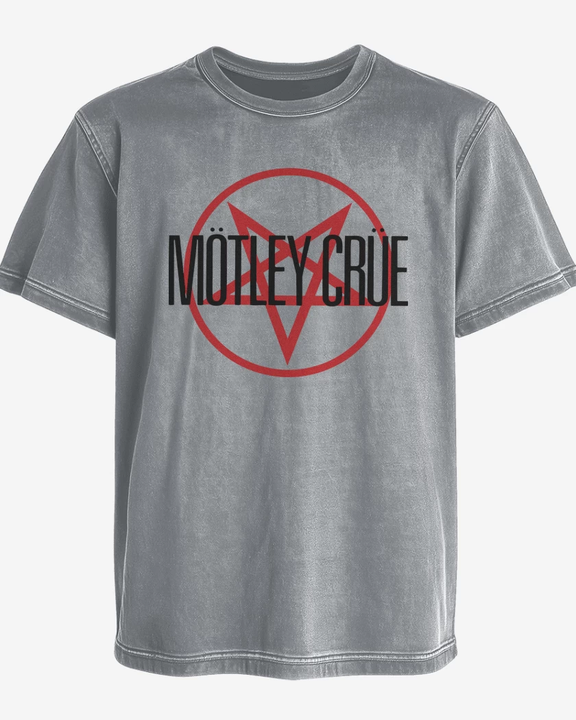 Polera desgastada Motley Crue Logo