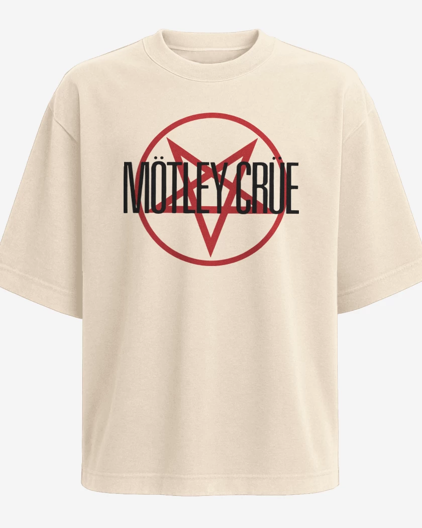 Polera Oversize Motley Crue Logo