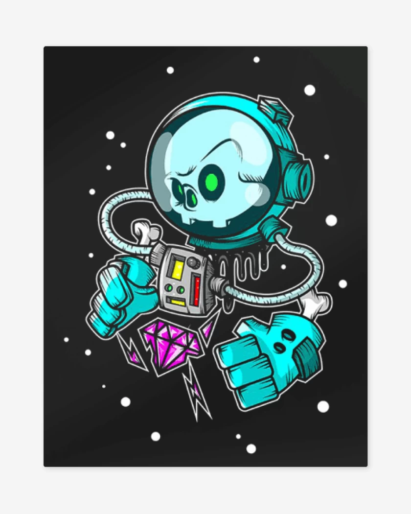 Print metalico Negro de Dark doom