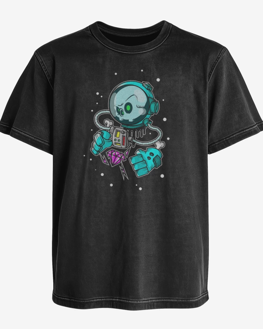 Polera desgastada Dark doom