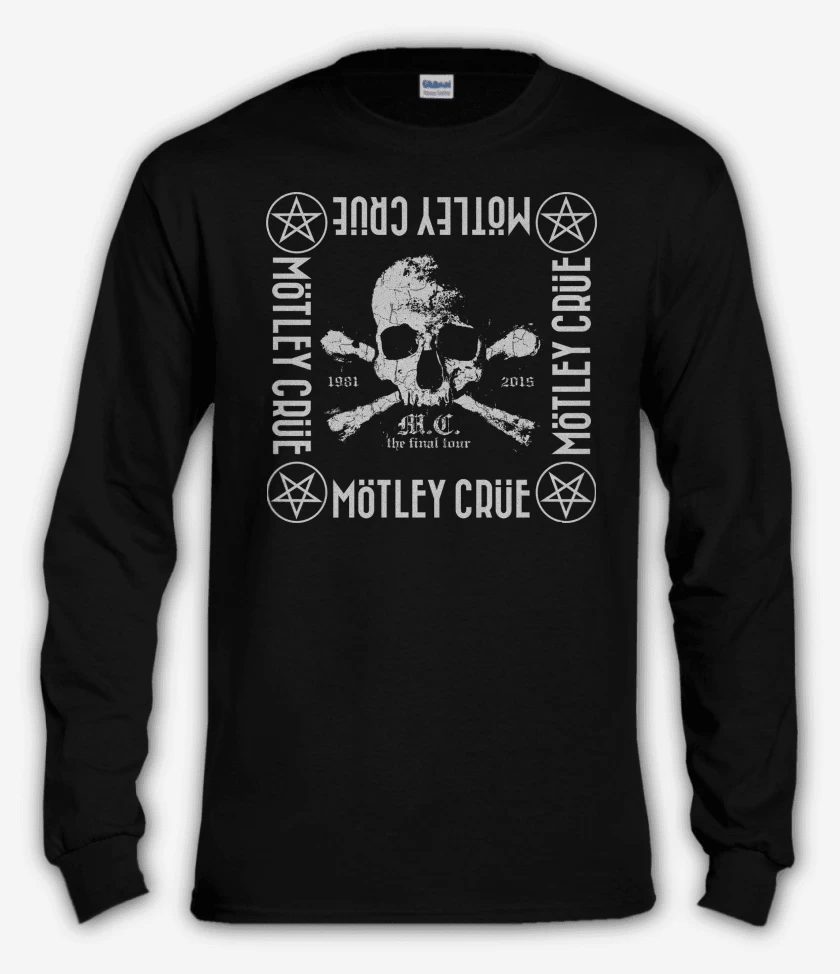 Polera manga larga Motley Crue Calavera