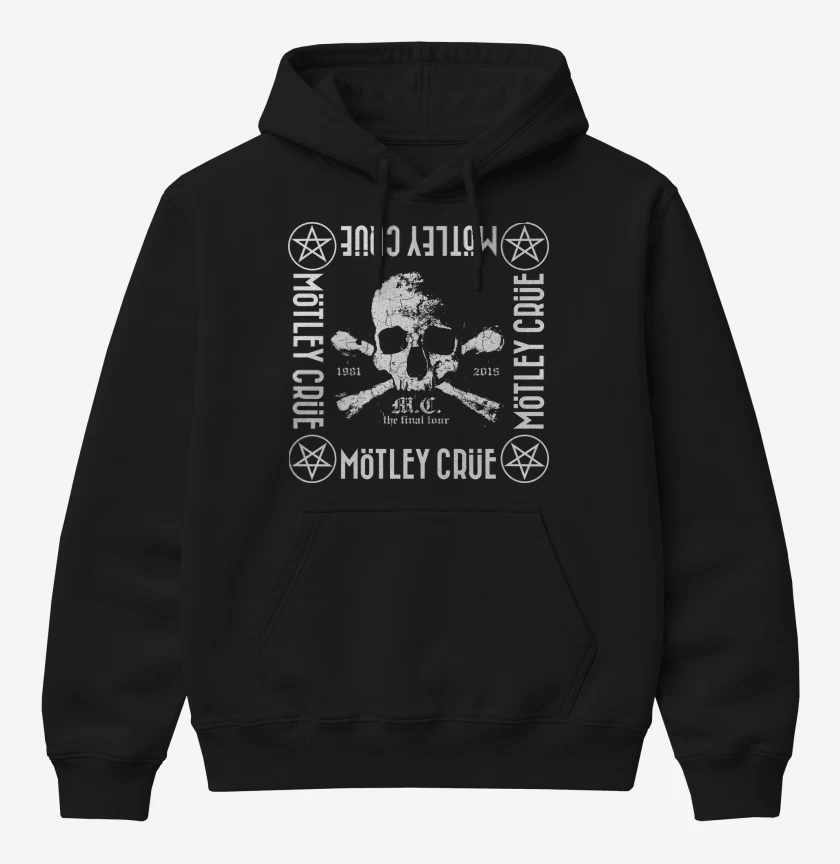 Poleron Canguro básico Motley Crue Calavera