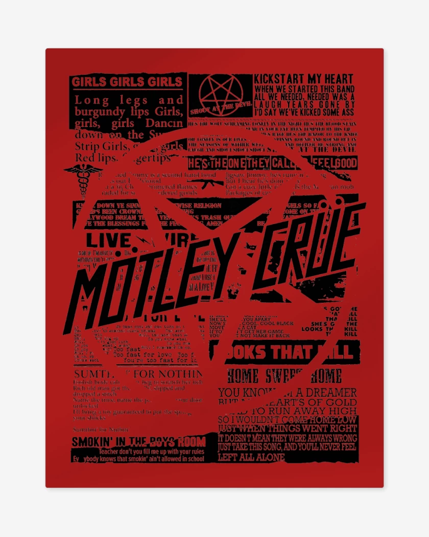 Print metalico Motley Crue News