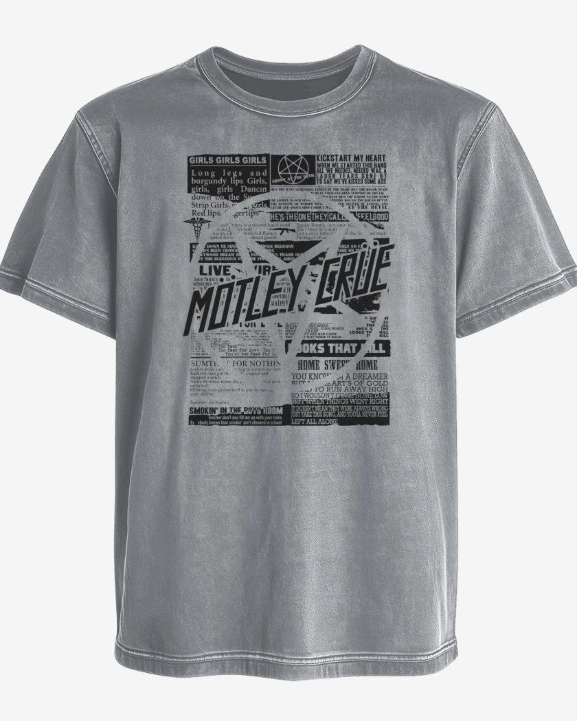 Polera desgastada Motley Crue News