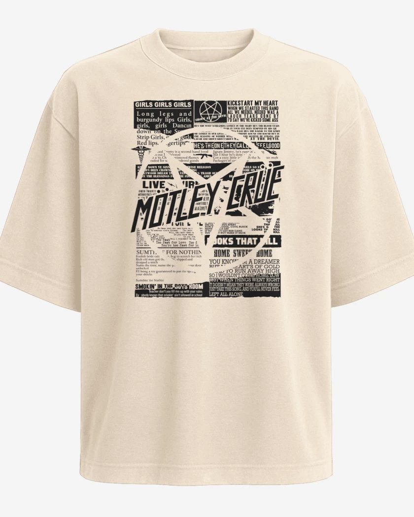 Polera Oversize Motley Crue News