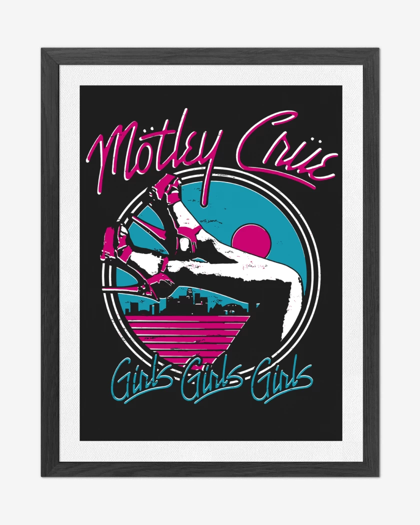 Cuadro decorativo Negro de Motley Crue Girls