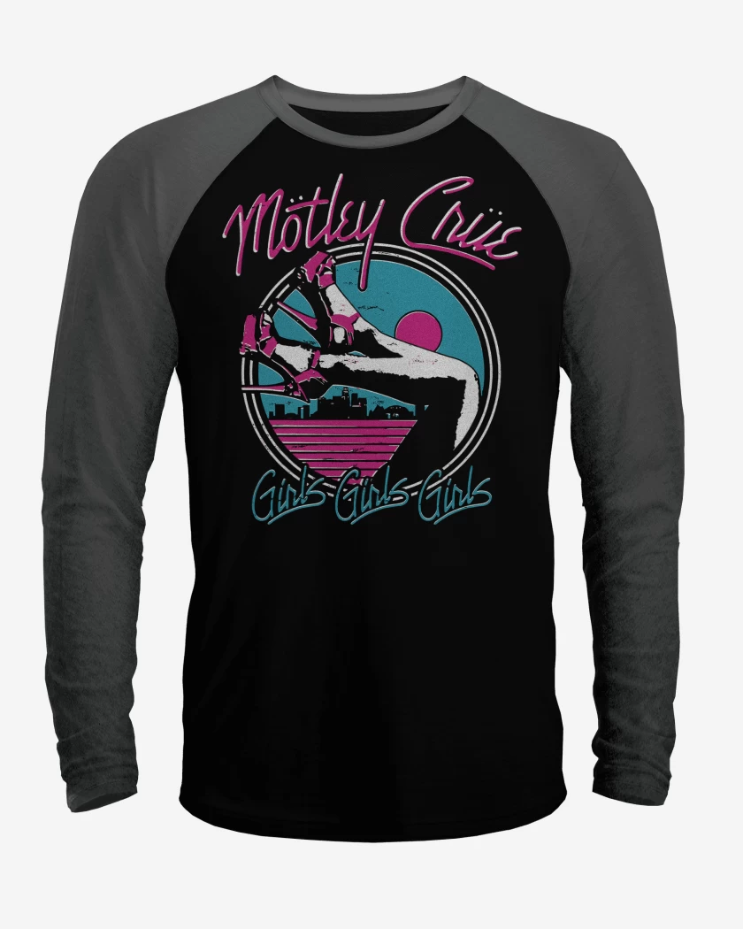 Polera Raglan Motley Crue Girls