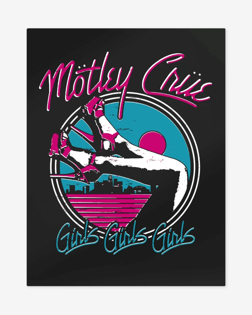 Print metalico Motley Crue Girls