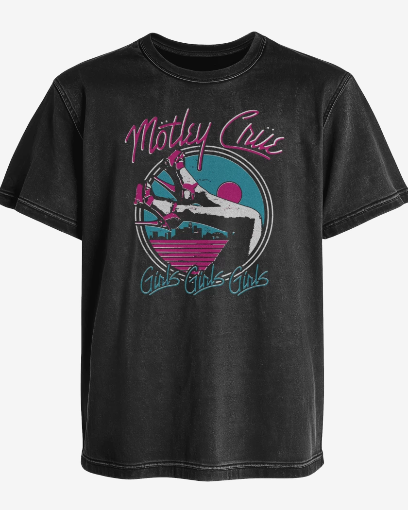 Polera desgastada Motley Crue Girls