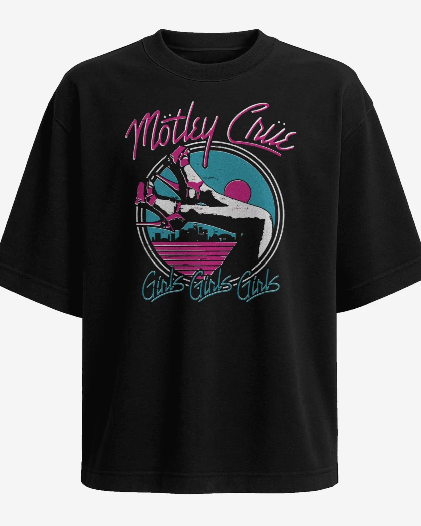 Polera Oversize Motley Crue Girls