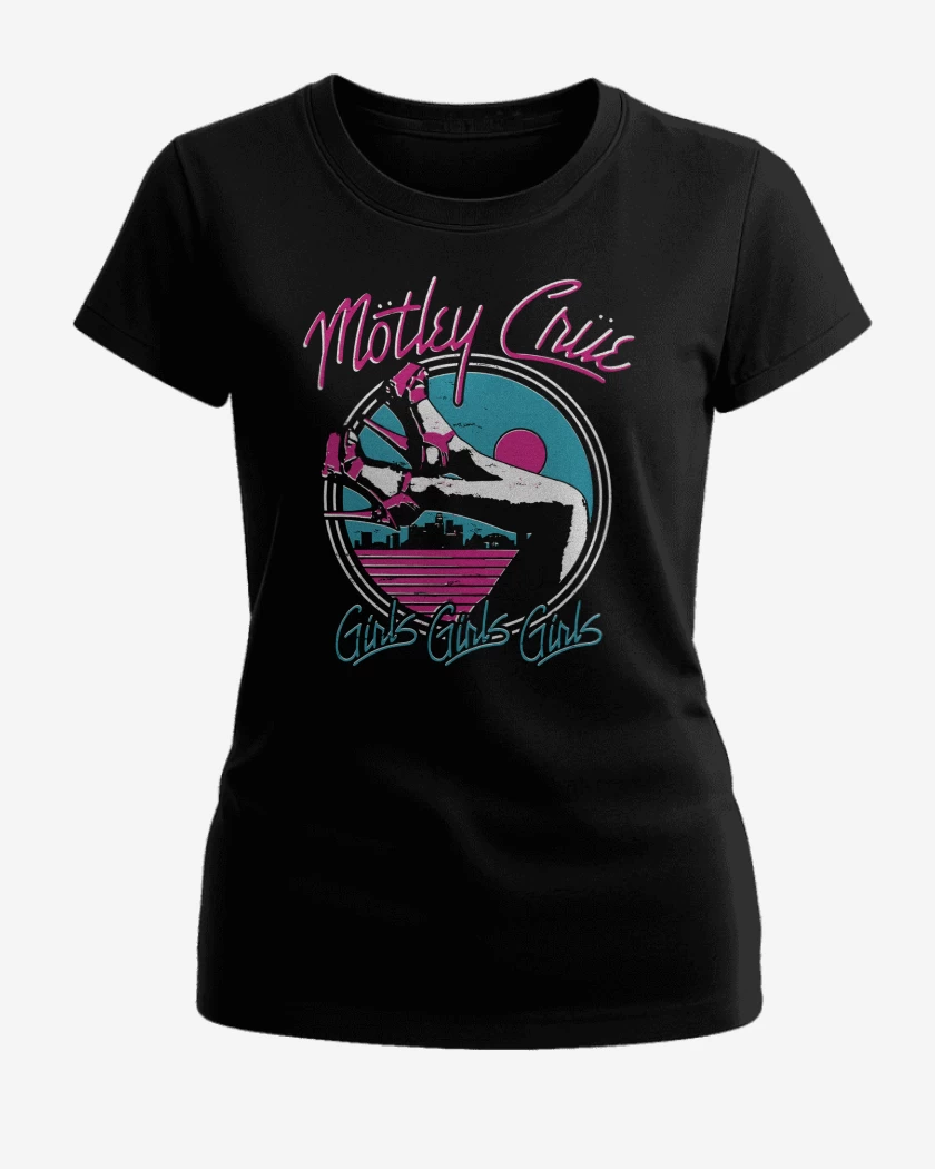Polera de Mujer Negro de Motley Crue Girls