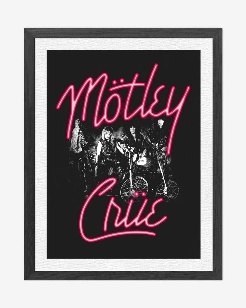 Cuadro decorativo Negro de Motley Crue Girls Girls