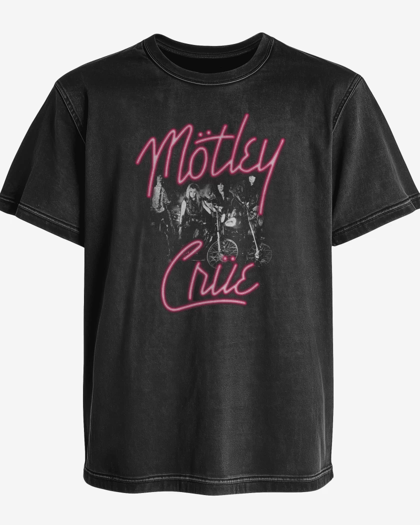 Polera desgastada Motley Crue Girls Girls