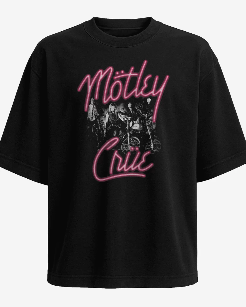 Polera Oversize Motley Crue Girls Girls