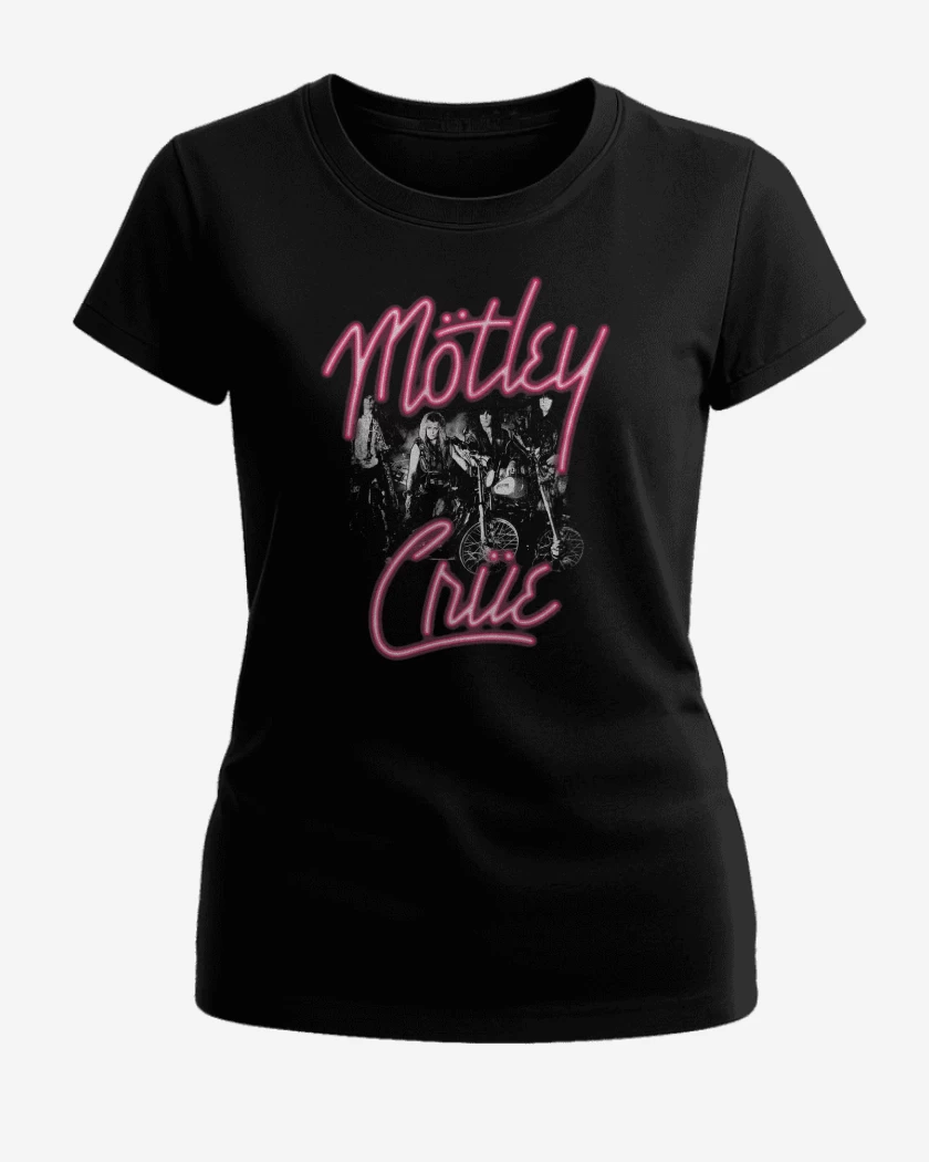 Polera de Mujer Negro de Motley Crue Girls Girls