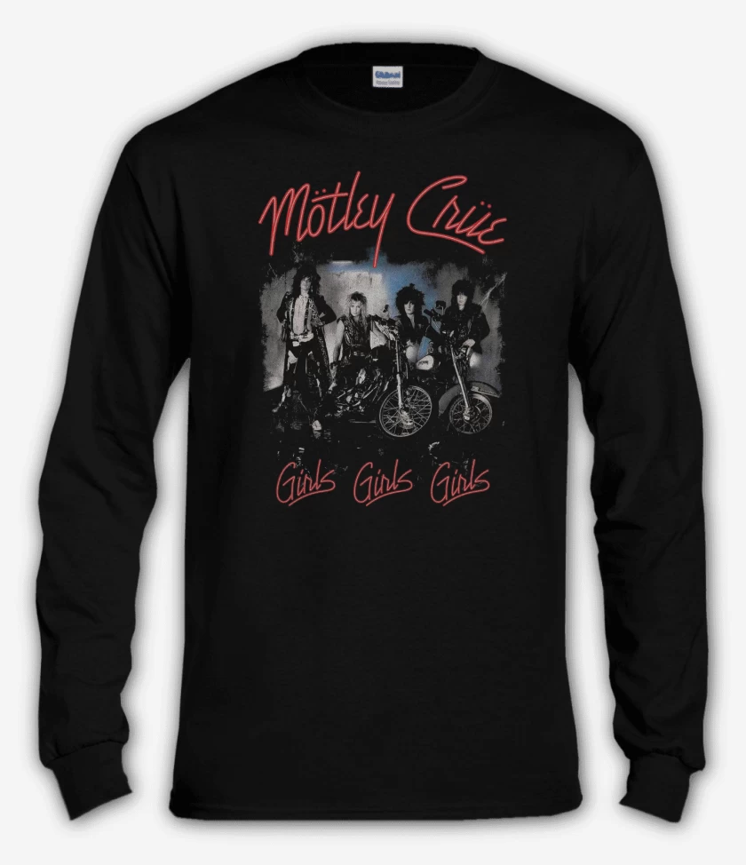 Polera manga larga Motley Crue Girls Girls Girls