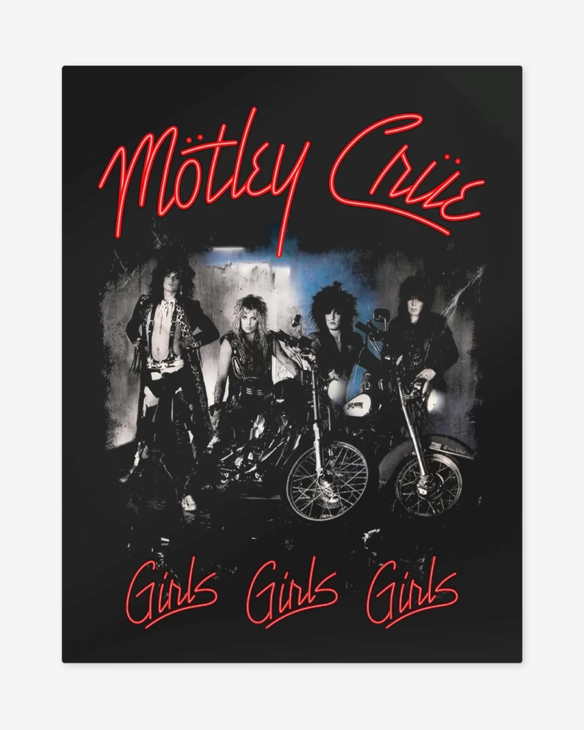 Print metalico Motley Crue Girls Girls Girls