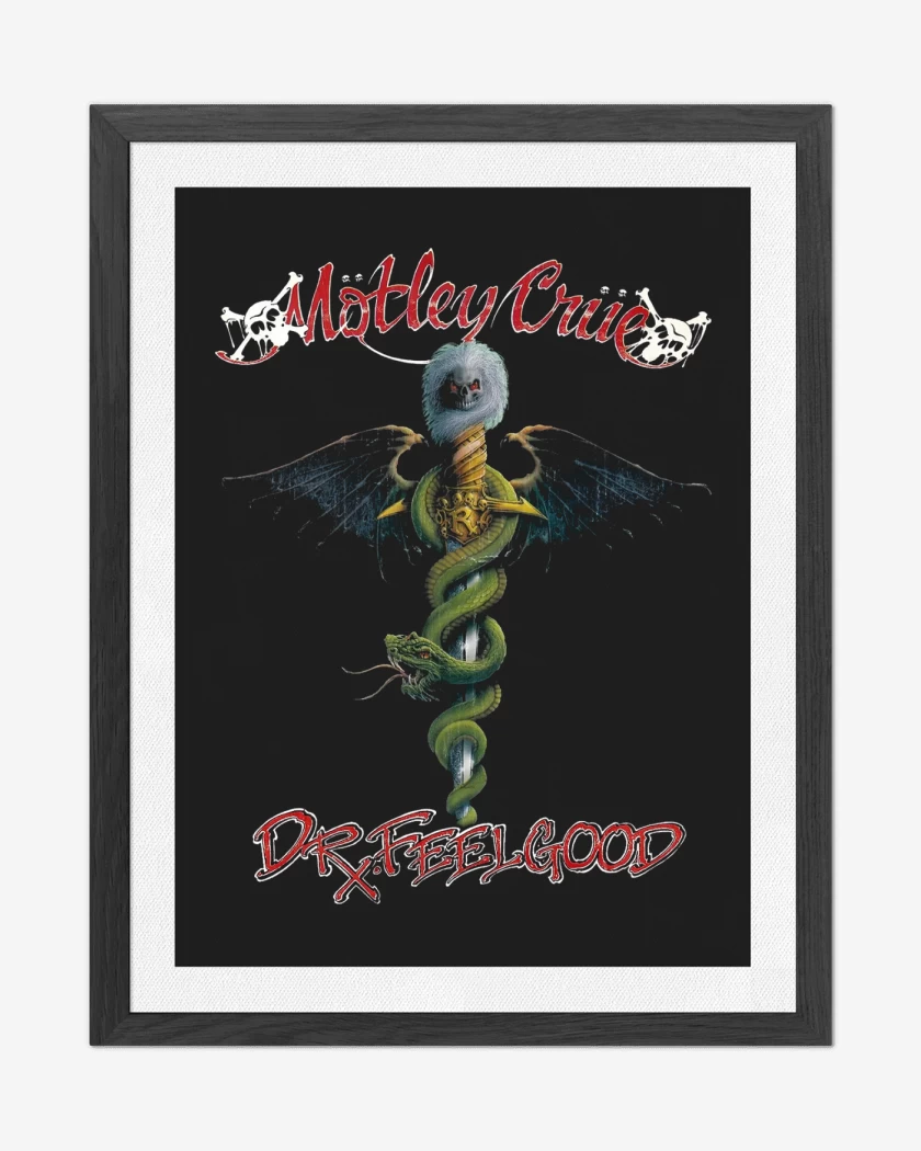 Cuadro decorativo Negro de Motley Crue Dr Feelgood