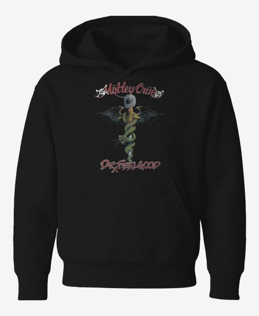 Poleron de niño Negro de Motley Crue Dr Feelgood
