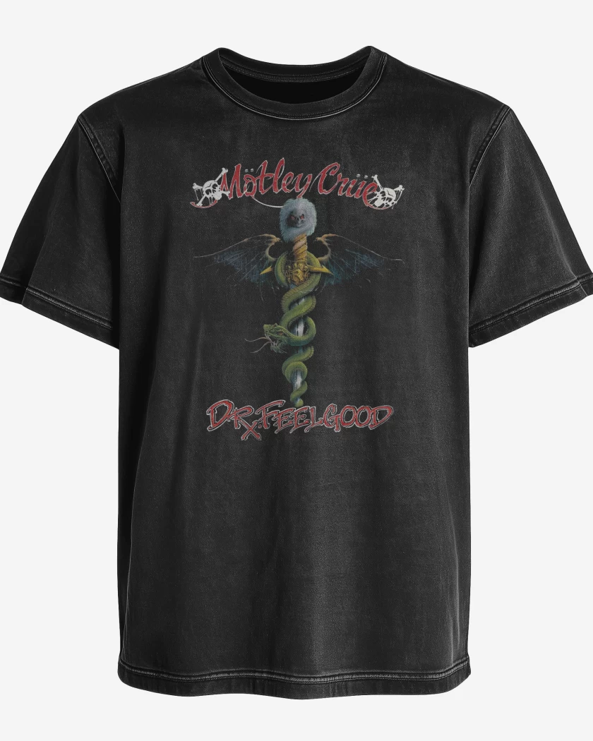 Polera desgastada Motley Crue Dr Feelgood