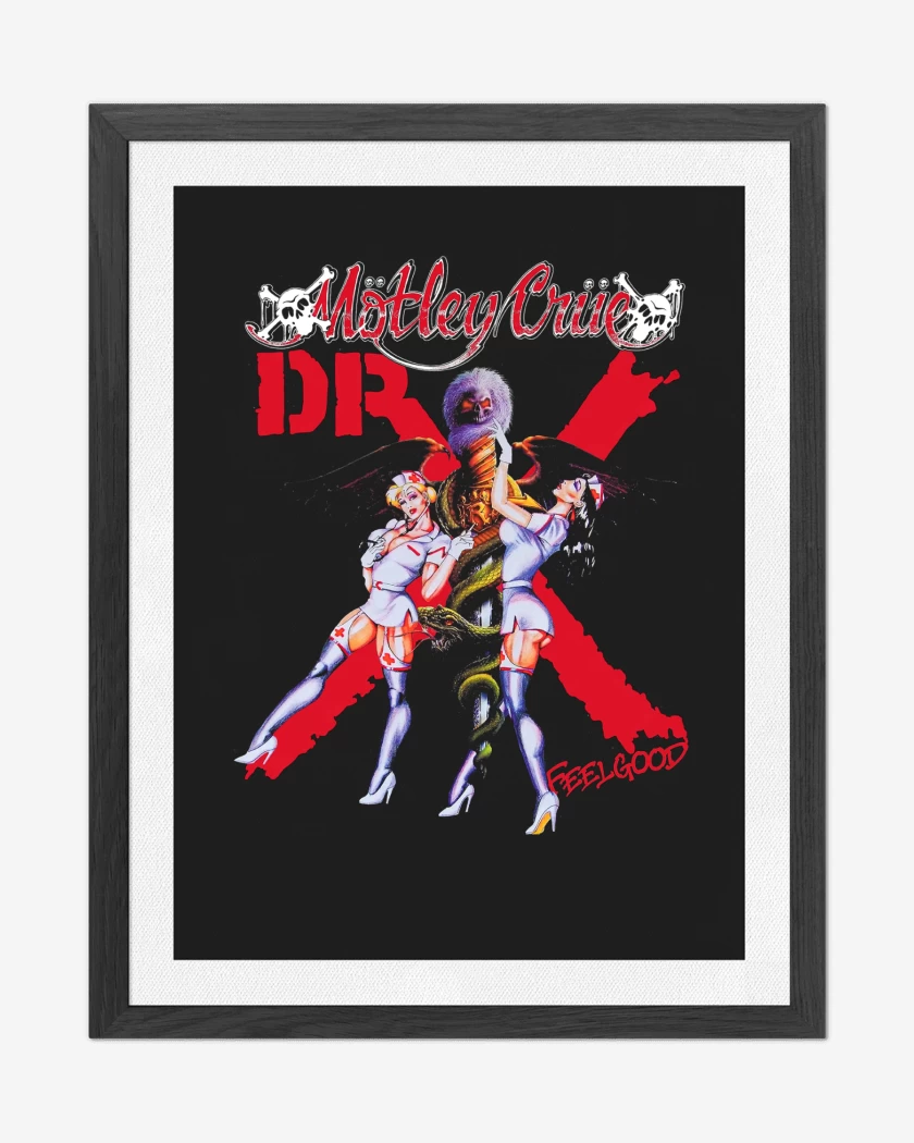 Cuadro decorativo Negro de Motley Crue Dr x Feelgood