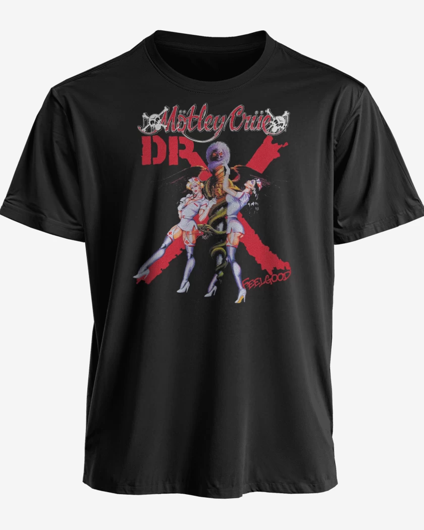 Polera premium Negro de Motley Crue Dr x Feelgood
