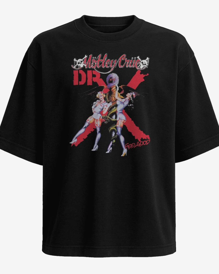 Polera Oversize Motley Crue Dr x Feelgood