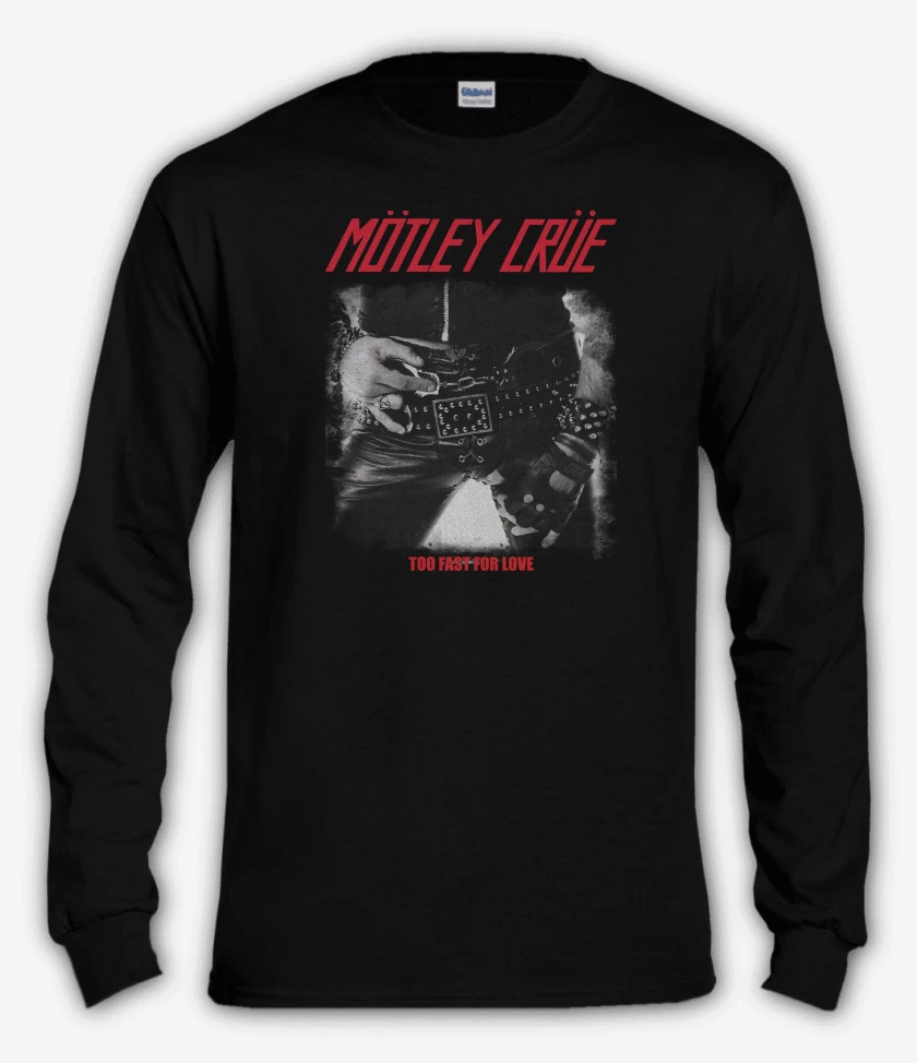 Polera manga larga Motley Crue Too Fast For Love