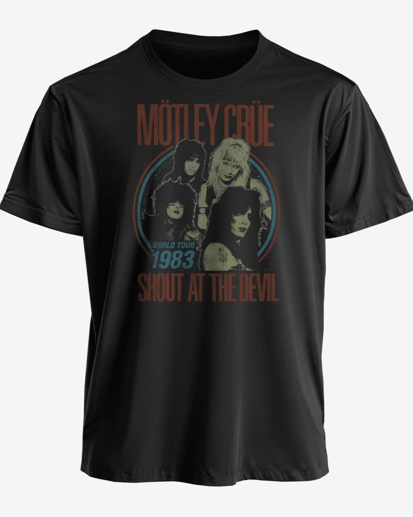 Polera Negro de Motley Crue World Tour 83