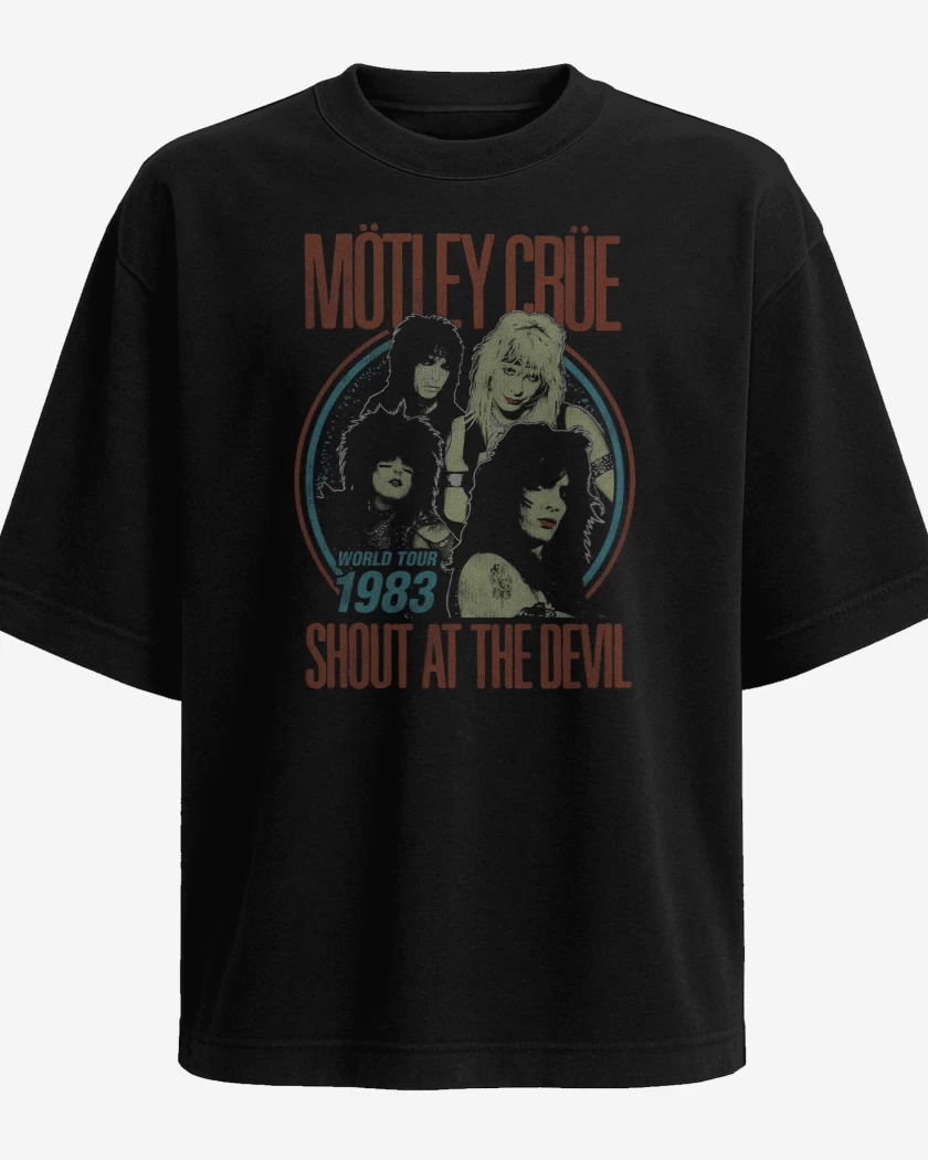 Polera Oversize Motley Crue World Tour 83