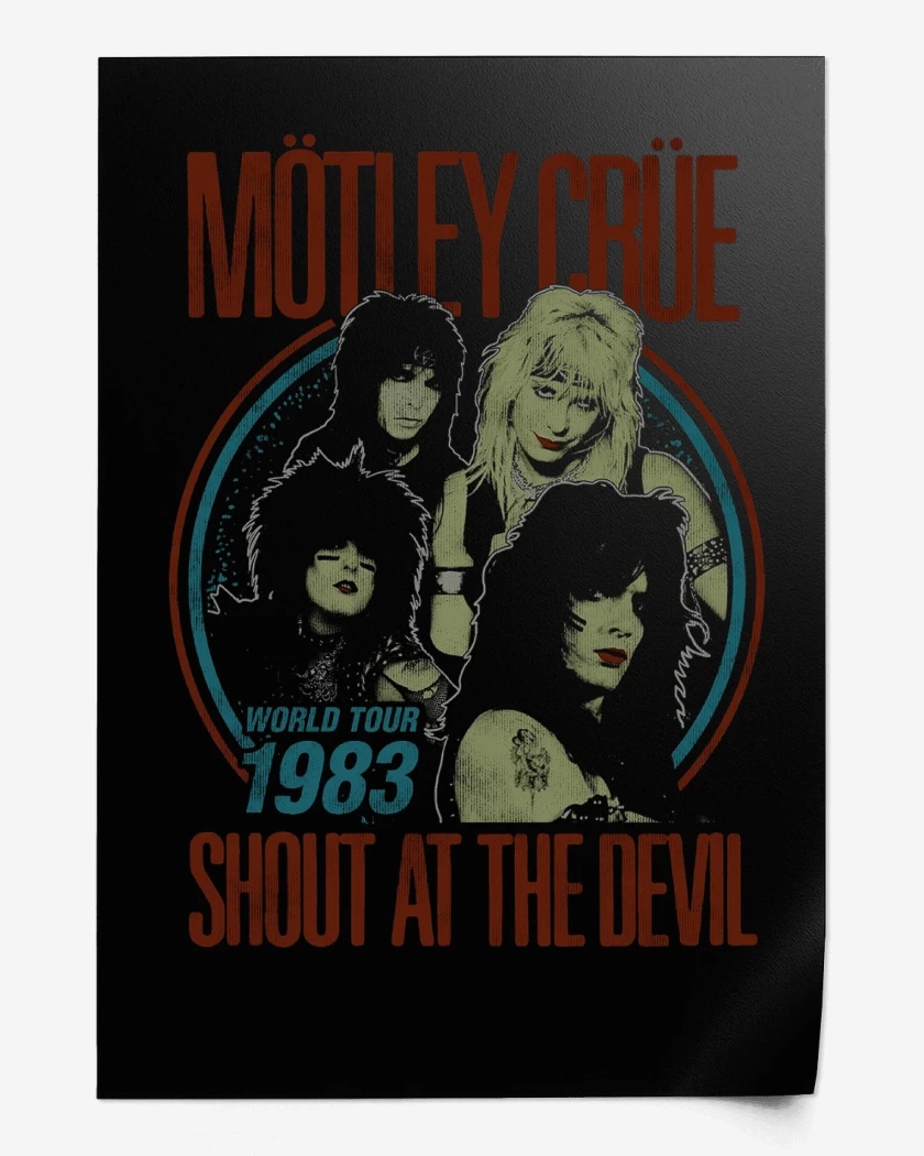 Print Motley Crue World Tour 83