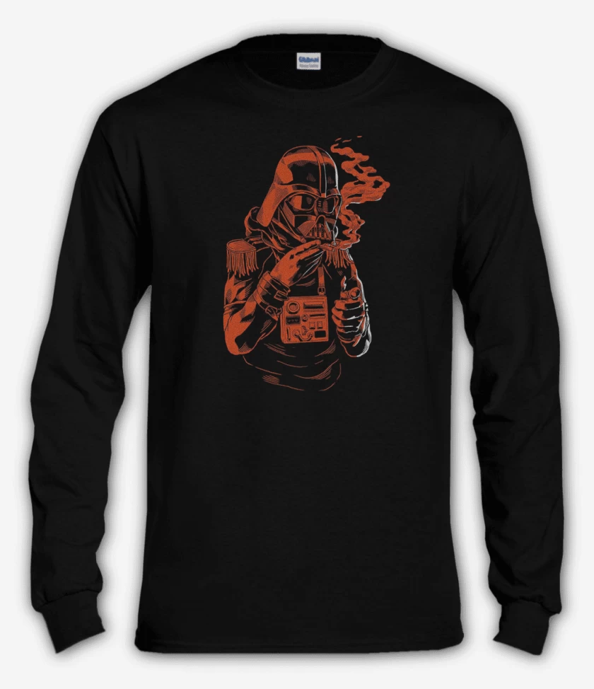 Polera manga larga Negro de Darth vader