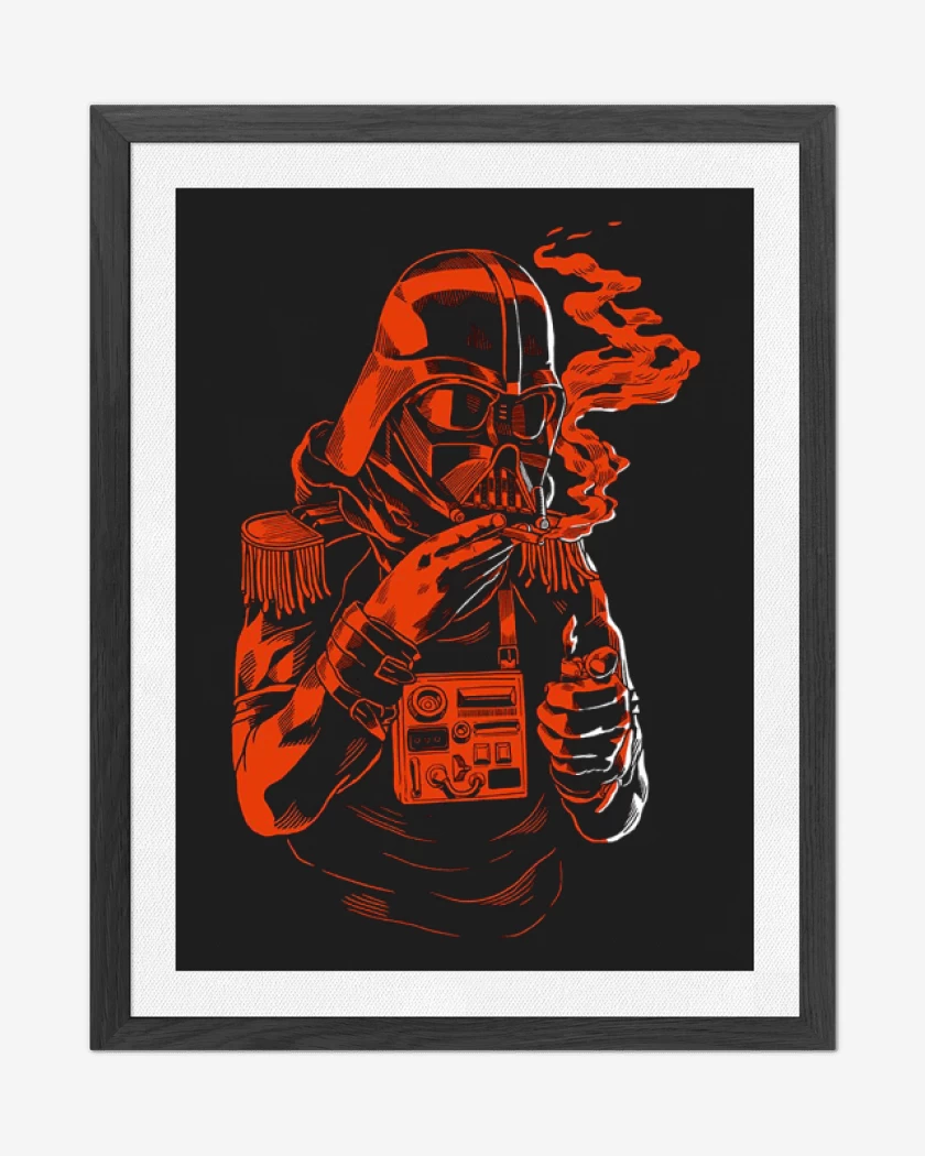 Cuadro decorativo Negro de Darth vader