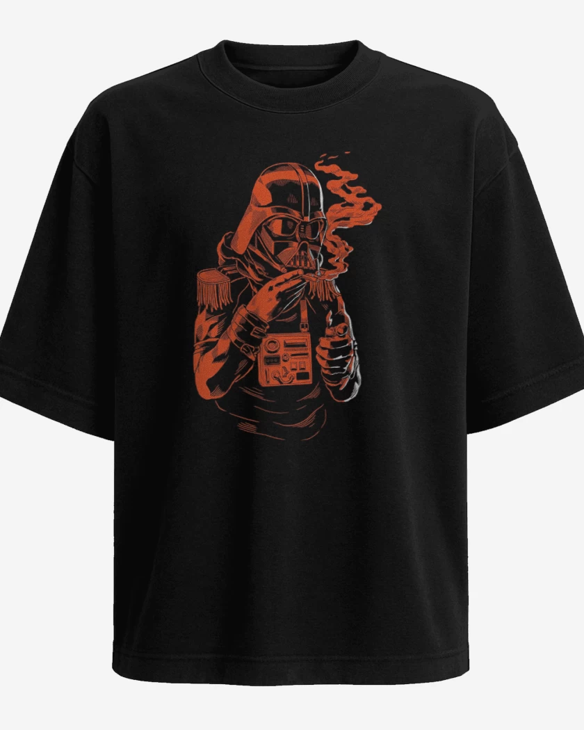 Polera Oversize Negro de Darth vader
