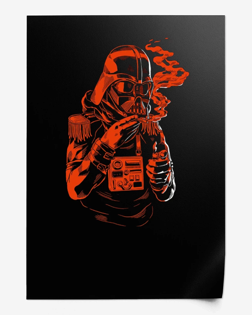 Print Negro de Darth vader