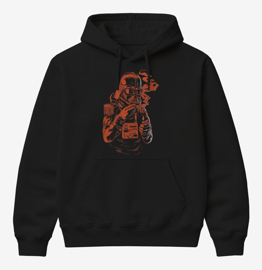 Poleron Canguro básico Negro de Darth vader