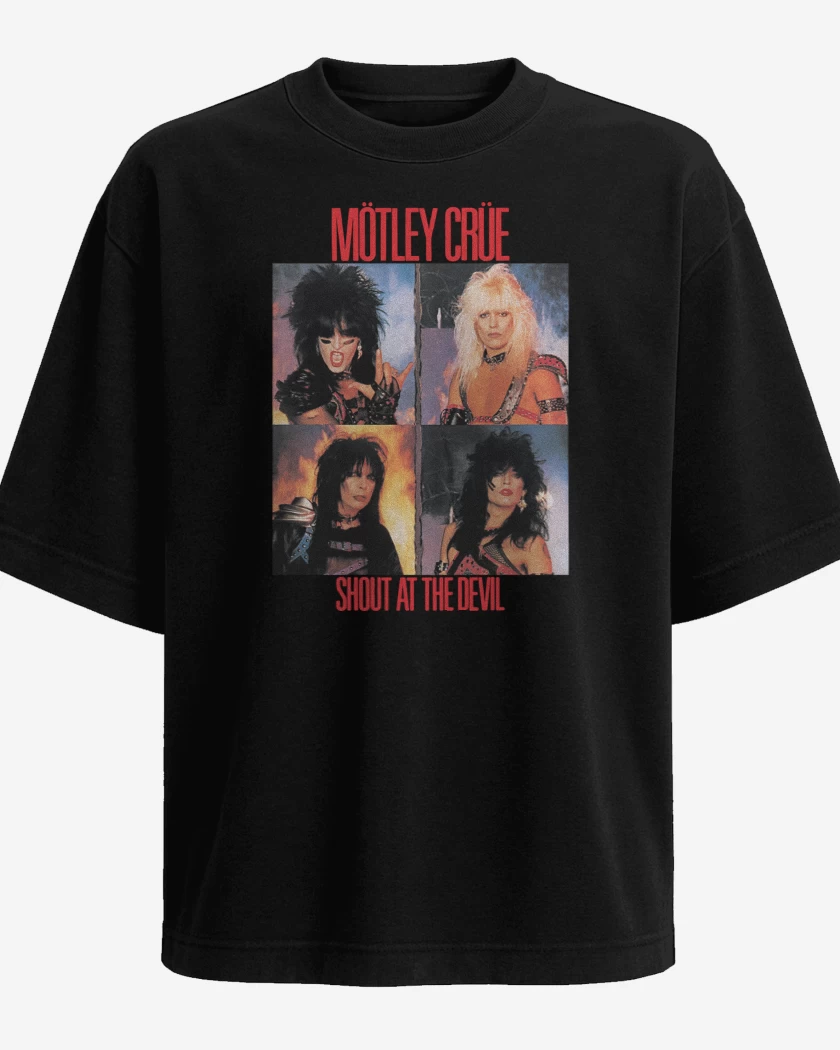 Polera Oversize Motley Crue Shout At the Devil