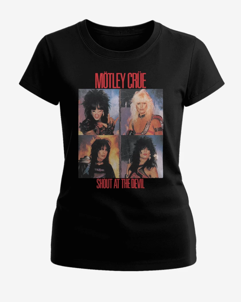 Polera de Mujer Negro de Motley Crue Shout At the Devil