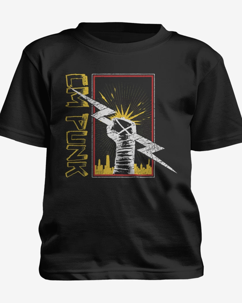Polera de niño Negro de CM Punk 2025