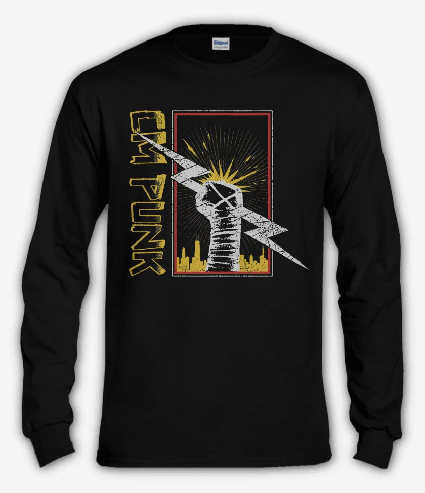 Polera manga larga Negro de CM Punk 2025