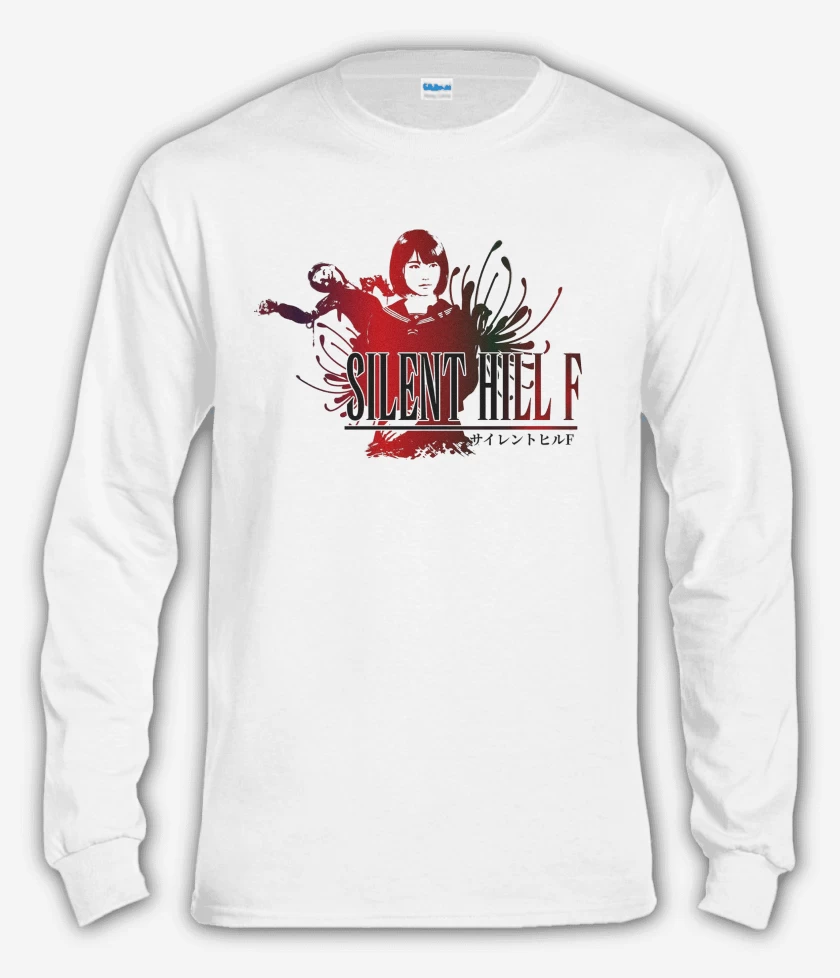 Polera manga larga Blanco de Silent Hill F Fantasy