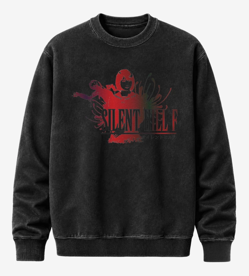Poleron Polo Acid Wash Negro de Silent Hill F Fantasy