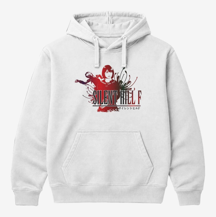 Polerón Canguro Blanco de Silent Hill F Fantasy