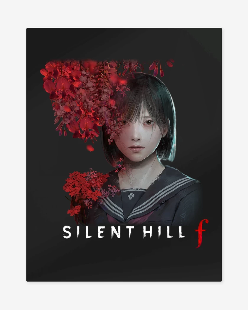 Print metalico Negro de Silent Hill F Hinako