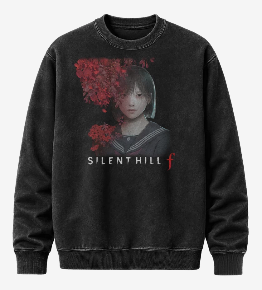 Poleron Polo Acid Wash Negro de Silent Hill F Hinako