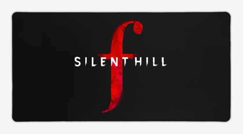 Mouse pad Gamer Negro de Silent Hill F Logo