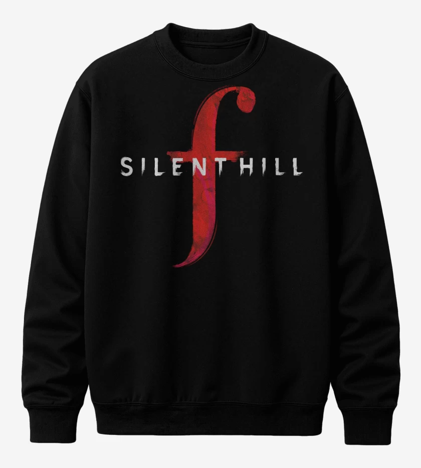 Poleron polo Negro de Silent Hill F Logo